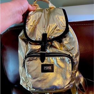 Perfect gold PINK backpack purse